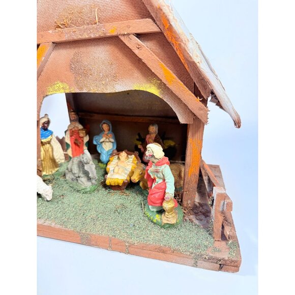 Italian Nativity Set Creche Fontanini Mid Century...
